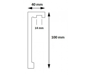 Listwa karniszowa LK-01 300 cm Creativa by Cezar LIGHTBLOCKER 10 cm
